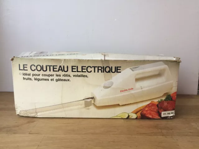 Ancien couteau electrique vintage moulinex Avec Boite D'origine