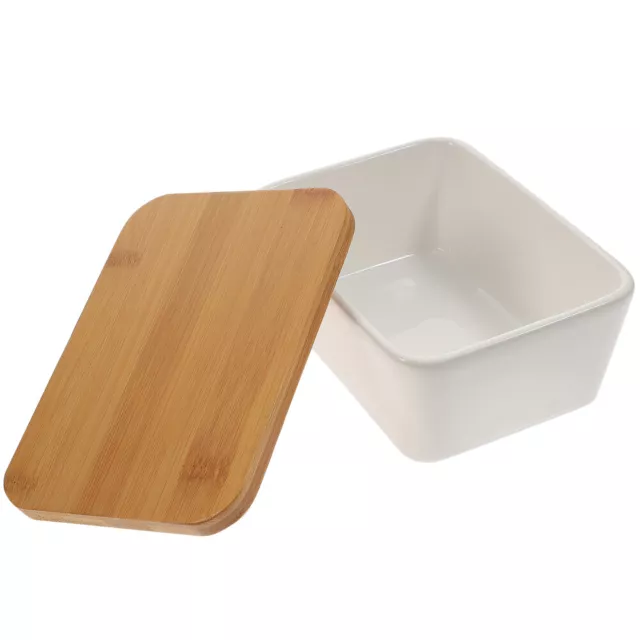 Wood Ceramic Butter Box Home Tableware Lip Gloss Containers