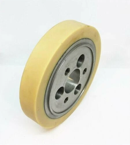 LEADERMAC 1 inch POLY ROLLER-FLANGE (LMC 0432P) 140 Dia 6 holes (3 tapped) 35 bo