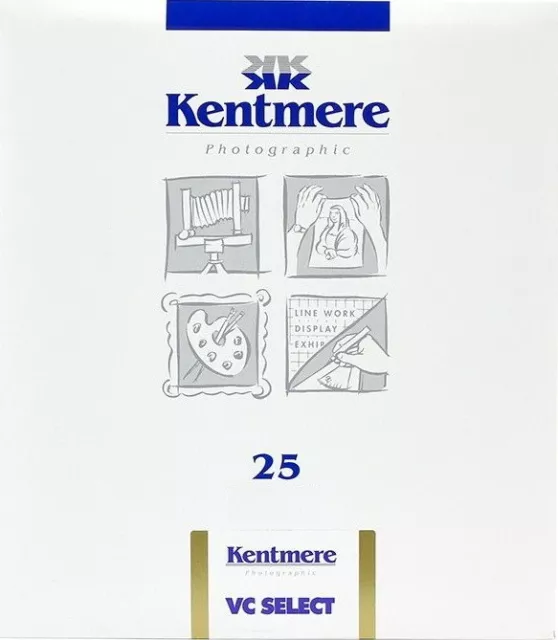 Kentmere VC Select Lustre 5x7" B&W Darkroom Paper 25 Sheets