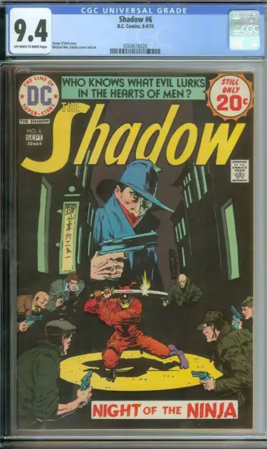 Shadow #6 Cgc 9.4 Ow/Wh Pages