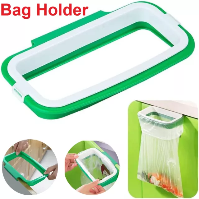 Kitchen Garbage Rack Cupboard Hanger Hanging Trash Rubbish Bag Holder Storage AU