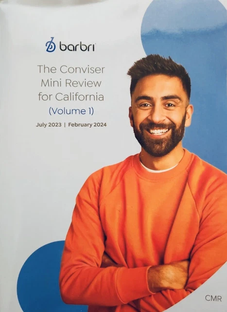 📚🆕 ️**NEW** 2023 ~ 2024 BARBRI CALIFORNIA CONVISER MIMI REVIEW 2 Vol Set 👍😎 $675.00 - PicClick