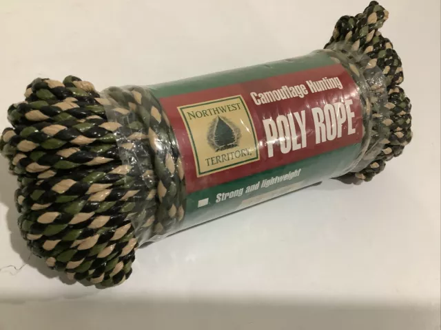 Northwest Camouflage 1/4 in. x 50 ft. Braided Poly Rope Camo ~ Hunting Outdoors