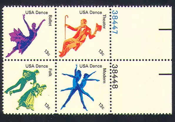 USA 1978 Dance/Ballet/Theatre/Folk/Dancing/Dancers/Music/Arts 4v blk (n33326)