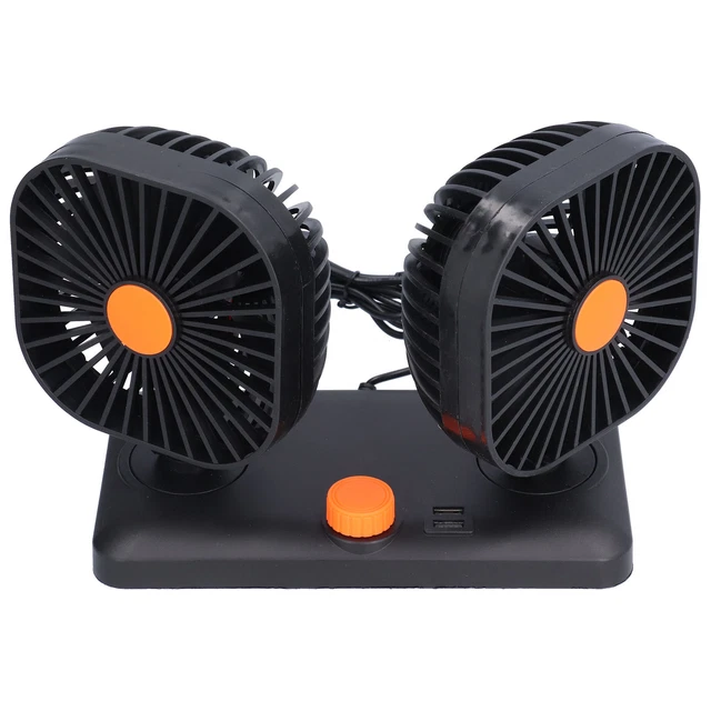 Ventilateur De Refroidissement De Voiture à Deux Têtes USB Universel FR