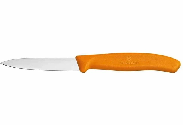 Victorinox Gemüsemesser glatt 8 cm Griff orange Klinge spitz Küchenmesser