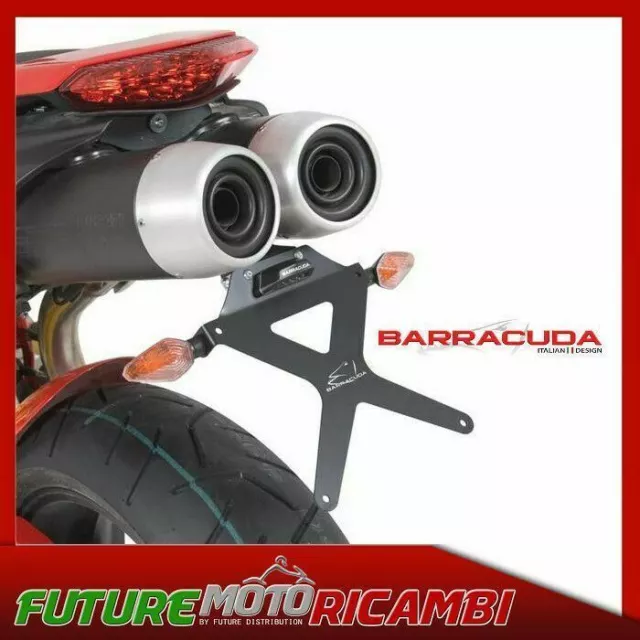 Barracuda Portatarga Regolabile Ducati Hypermotard 1100 / 796 Alluminio Acciaio