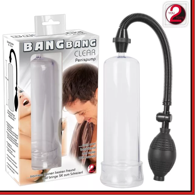 Bang Bang Clear Sviluppatore a pompa per il pene Sexy Toys Cazzo Grosso e Duro