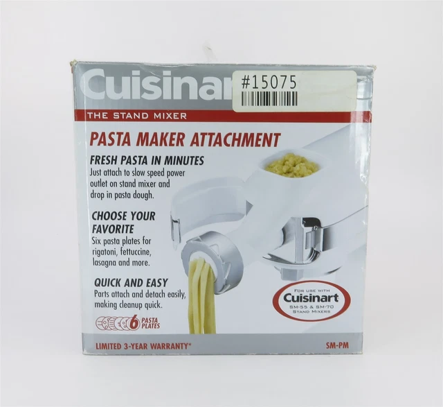 CUISINART Stand Mixer PASTA MAKER Attachment SM-PM, New Open Box CUISINART Stand Mixer PASTA MAKER Attachment SM-PM, New Open Box