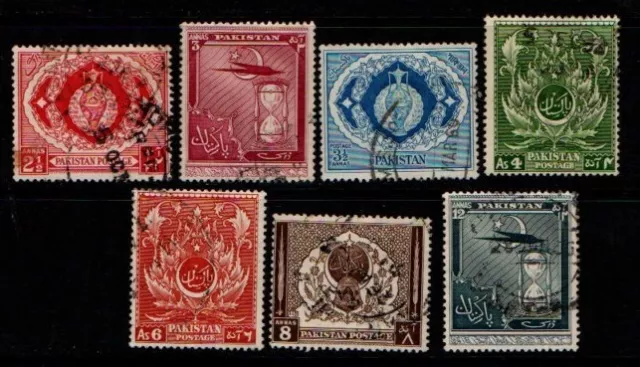 Pakistan 1951 Anniversary of Independence (missing 10 annas) SG55-60, 62 Used