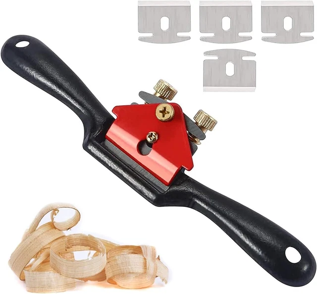 Spokeshave with Flat Base Wood Plane Adjustable Woodworking Tools Woodworking T