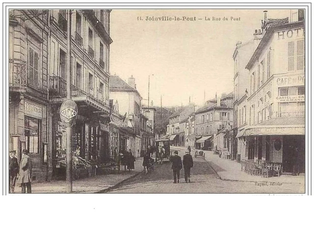 94.Joinville Le Pont.la Rue Du Pont.cafe Du Pont