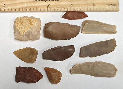 Ten NEOLITHIC & PALEOLITHIC Stone age Tools and Artifacts From Africa (#F1803)