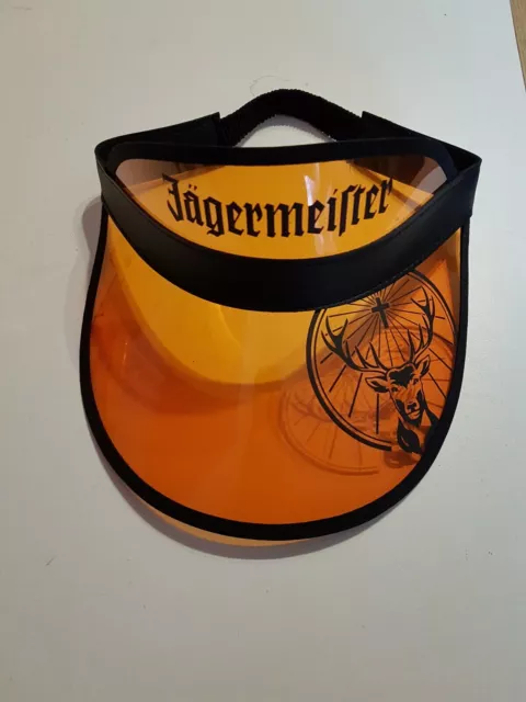 Jägermeister Party JGM Sonnenschutz Schirm Visor Kappe Schirmmütze Cap in orange