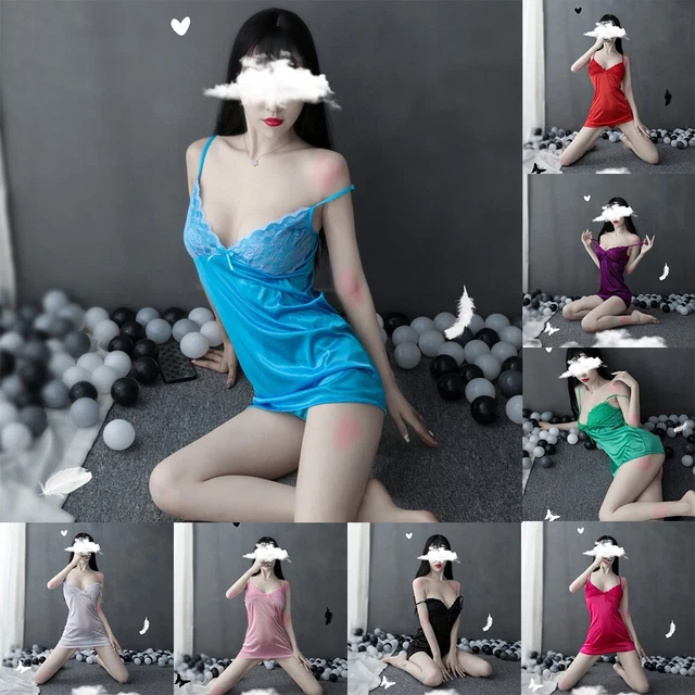 Robe de soirée femme lingerie maison vêtements de nuit réguliers sexy sans ma
