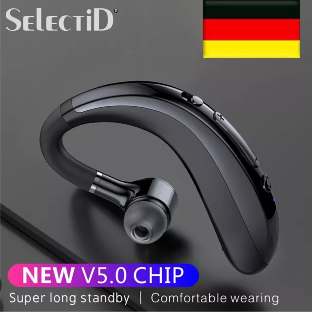 Bluetooth Headset In Ear-Ohrbügel EinOhr Freisprecheinrichtung für Auto Handy DE