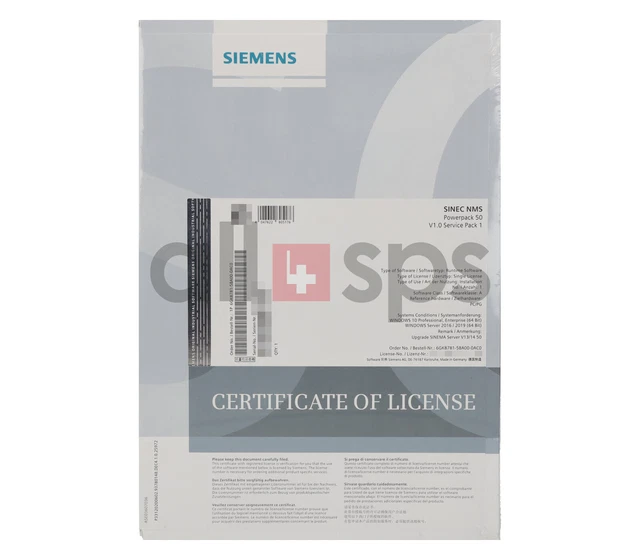 Sinec Nms 50 Power Pack V1.0 Sp1 - 6Gk8781-5Ba00-0Ac0 (Ns)