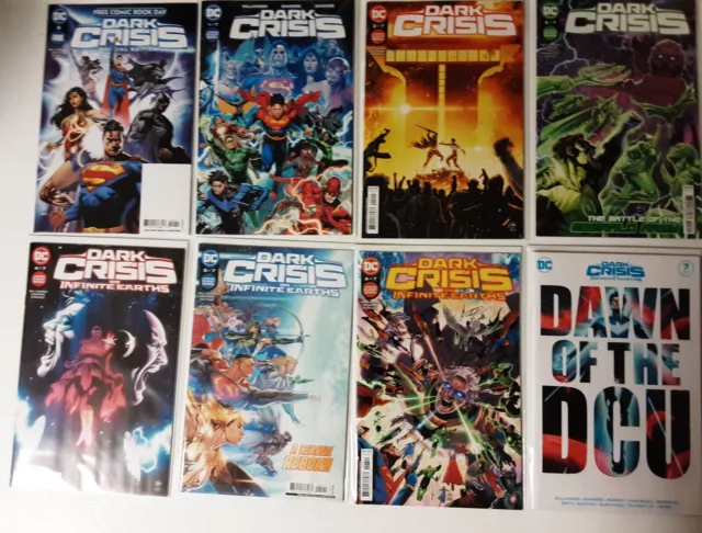 Dark Crisis On Infinite Earths #1-7 (2022) +Fcbd , Williamson, Sampere, Dc, Nm