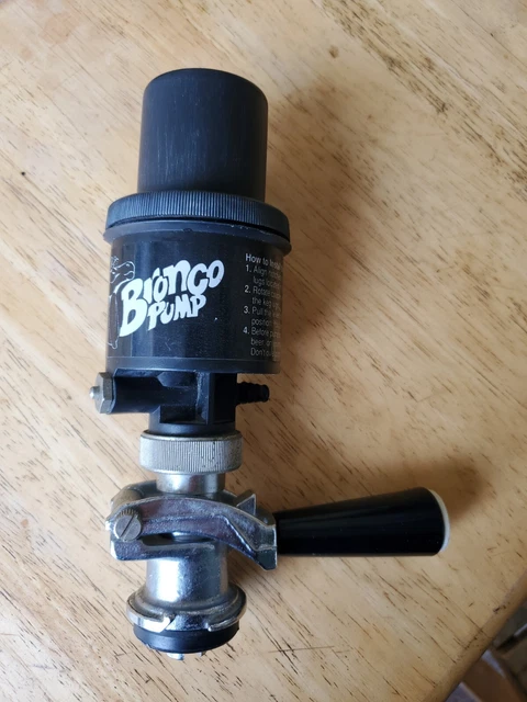 BRONCO PUMP KEG TAP System Micro Matic Domestic Beer - Preowned
