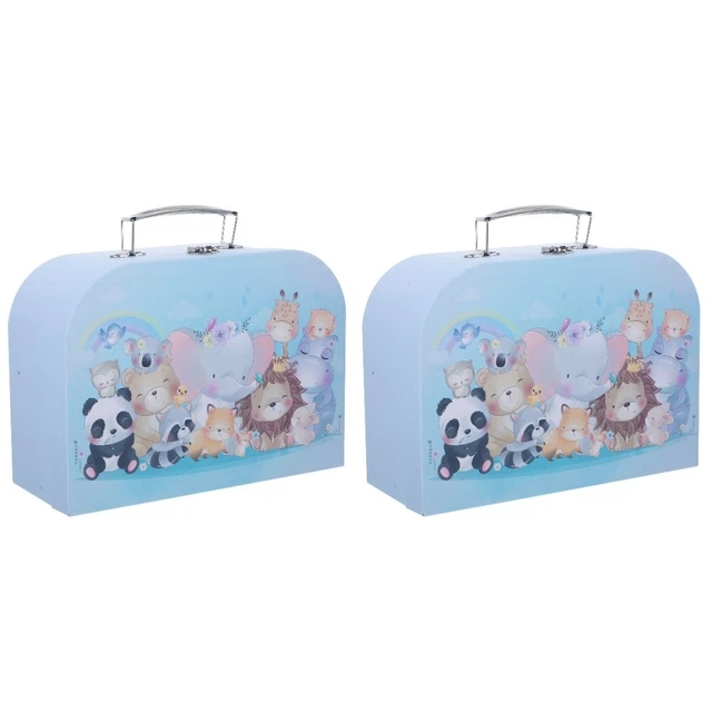 2x Caja Regalo Caja Decorativa Caja De Almacenamiento Decorativo Caja Con Tapa