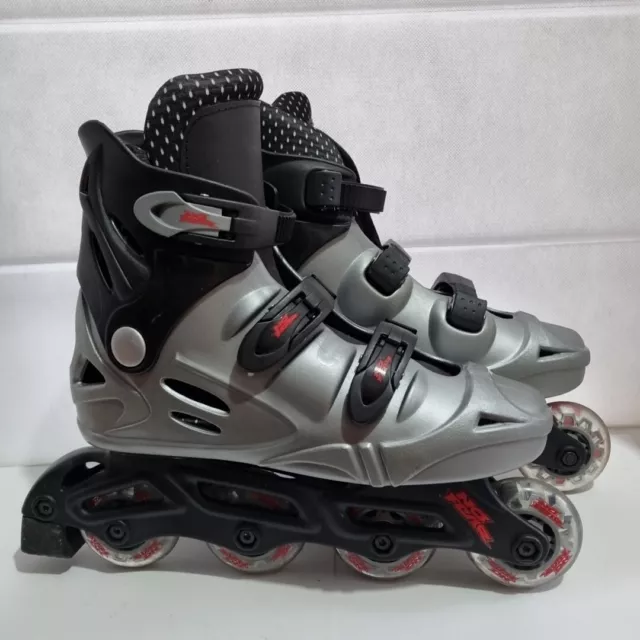 NO FEAR INLINE ROLLER SKATES SIZE EU 6 US 7 Grey Black Rollerblades