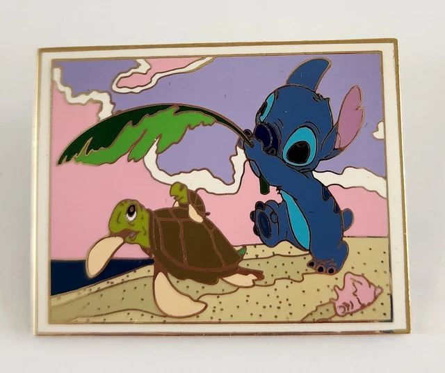 DISNEY STITCH WITH Turtles DLR STITCH SUNDAYS LE PINFREE SHIPPING
