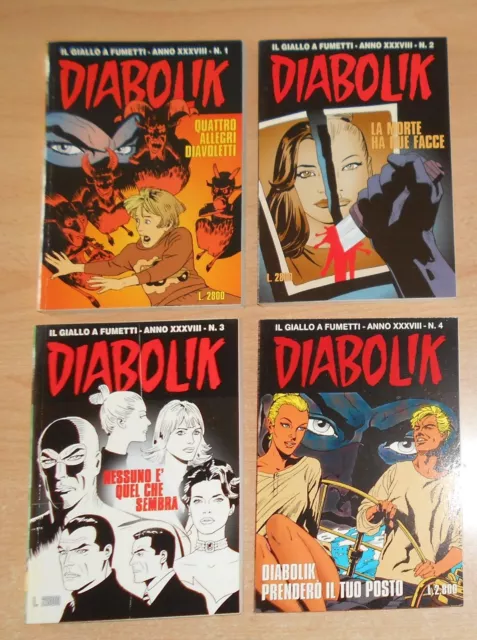 Ed.astorina Serie Diabolik Anno Xxxviii° N° 1/12 Cpl 1999 Originale Con Tatuaggi