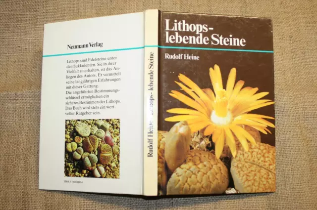 Libro specialistico Lithops pietre viventi specie cactus succulente DDR 1986