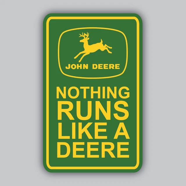 JOHN DEERE VINYL Sticker/Decal Vintage Classic Tractor Racing