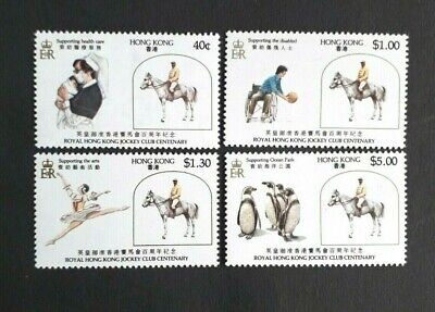 KONG Hong Kong 1984 Sg 462-465 Cent De Jockey Club MH & D'Occasion 