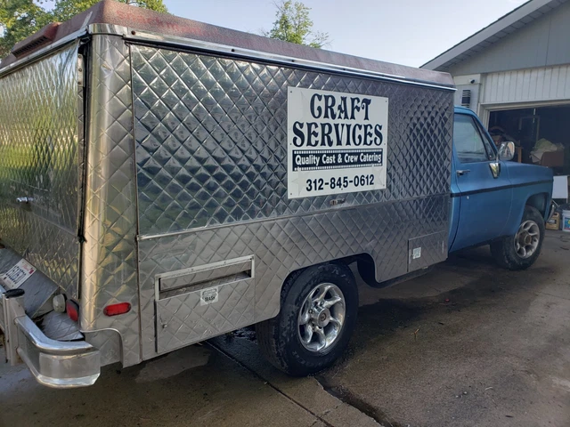 Catering Truck  "1985 Chevy Custom Deluxe 30 With Canteen Rear"