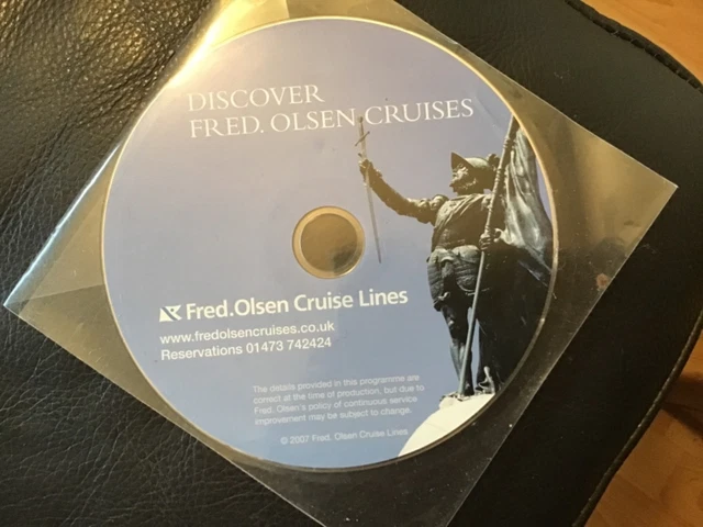 DISCOVER FRED OLSEN CRUISES . 2007 Travel Agents promotional DVD . NEW UNUSED