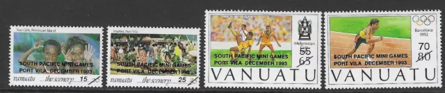 Vanuatu Sg652/5 1993 South Pacific Mine Games Port Viola Mnh