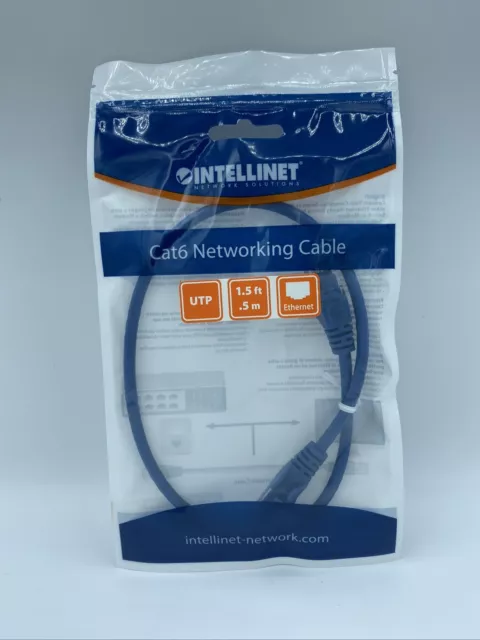 Intellinet Network Cable Cat6 Cca 0.5M Blue U/Utp Cbl/Unshield Tp/Unshi  C28