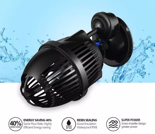 Crea Onde Pompa Di Movimento 3 W 2500 L/H Acquario Marino Barriera Reef Jvp-100