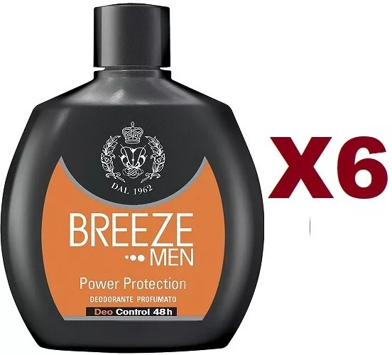 6 Breeze Men Power Protection Deodorante Profumato Squeeze 100Ml