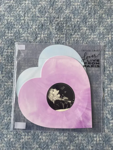 Taylor Swift - Lover Live From Paris Heart Shaped Vinyl Very Rare. New. MINT