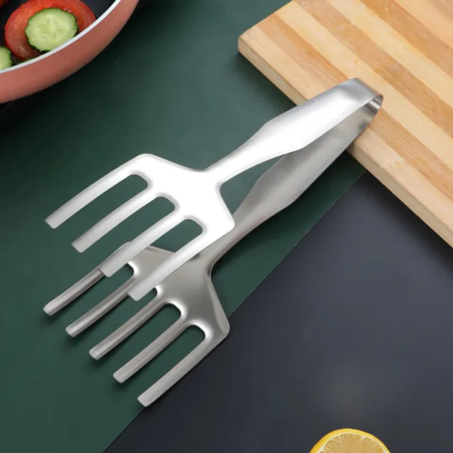 HOME KITCHEN BREAD Restaurant Stainless Steel Pies Slotted Spatula Cooking  Tongs $15.25 - PicClick AU