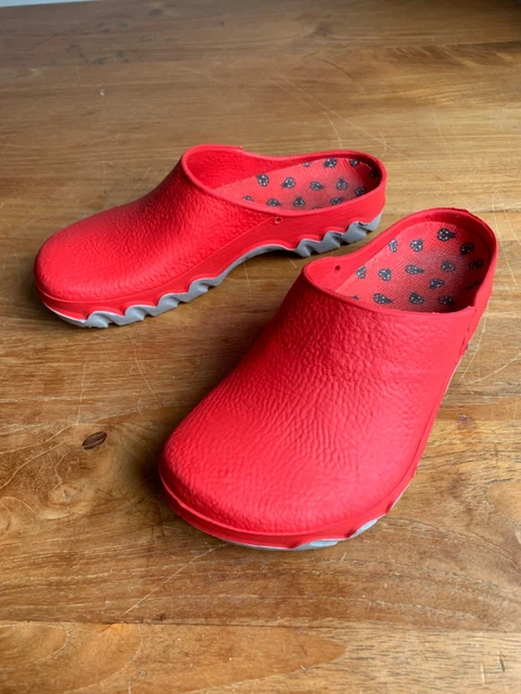 Esmara Ladies Garden Clogs Red Size 3-4 UK