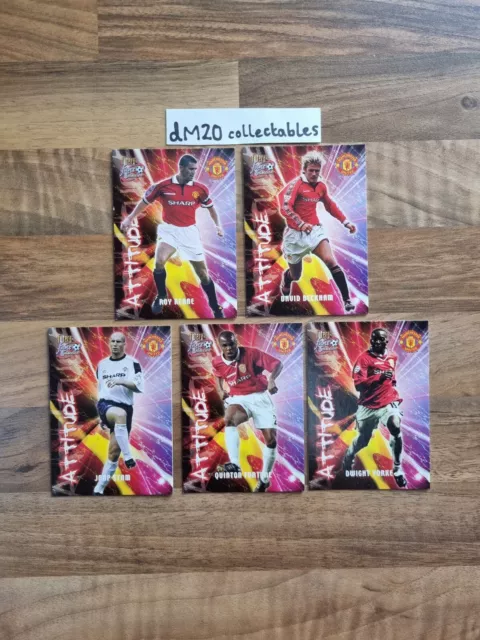Futera Fans Selection 2000 Manchester United Football Trading Cards Attitude