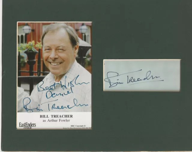 Bill Treacher eastenders genuine authentic autograph signature and photo AFTAL