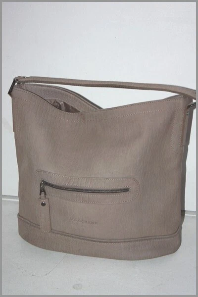 LONGCHAMP Sac shopping Cuir Pleines fleurs  Porté Epaule TTBE