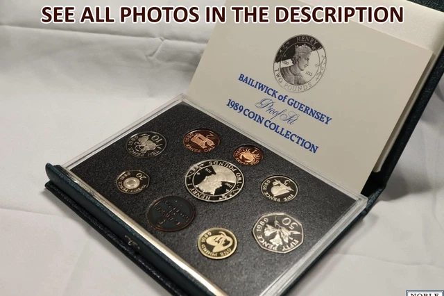 NobleSpirit No Reserve (JR) 1989 Guernsey 8pc Gem Proof Set