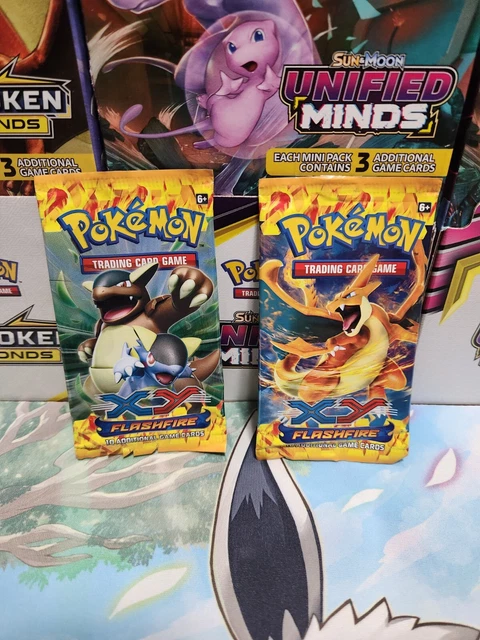 Pokemon XY Flashfire EMPTY Booster Pack (2)