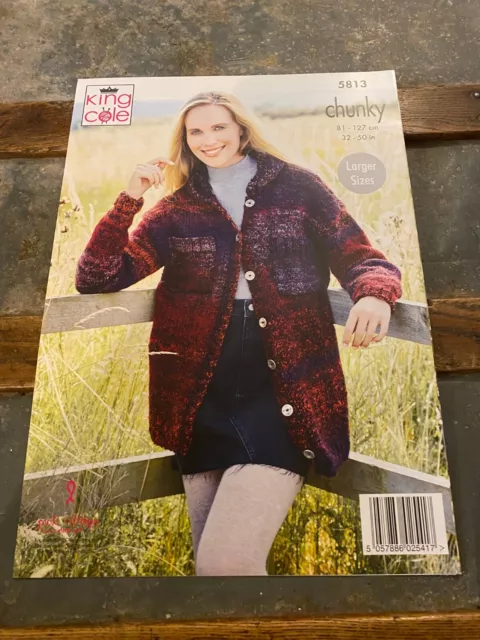 NEW KING COLE Ladies Cardigans Knitting Pattern Chunky 5813 £2.99 ...