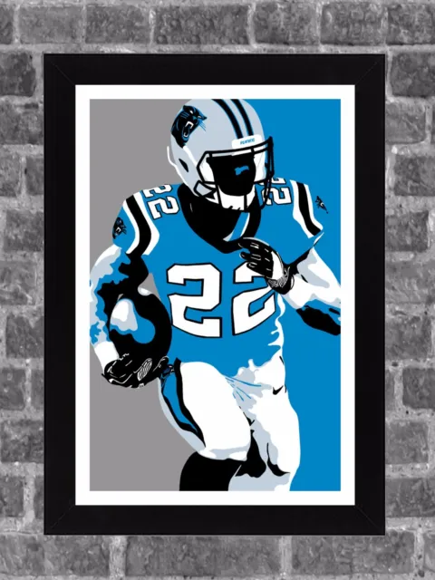 Carolina Panthers Christian McCaffrey Sports Print Art 11x17