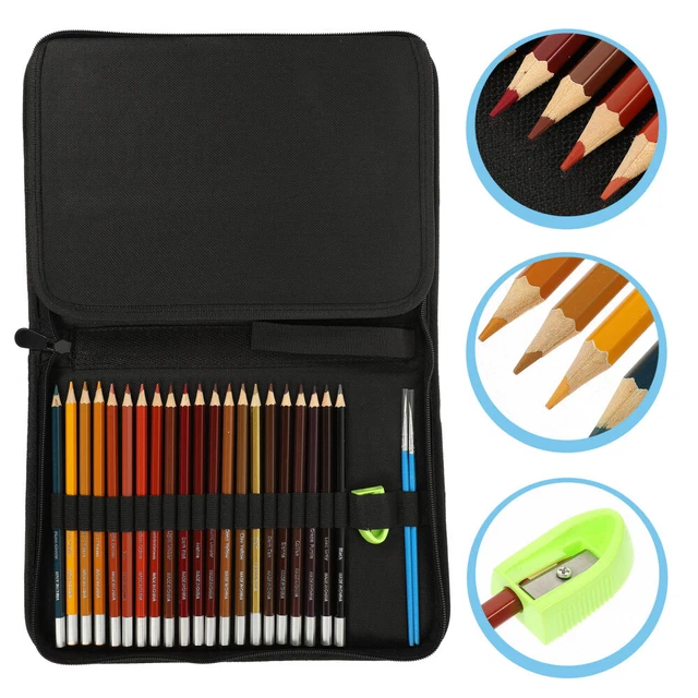 Acheter Ensemble De 36 Crayons De Couleur, Kit De Dessin De Crayons De Couleur Avec Sac En Toile Enroulable Portable, Idéal Pour Les Adultes, Les Artistes, Les Dessinateurs Et Les Enfants MYY