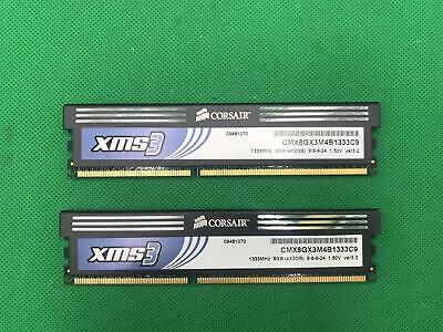 Corsair XMS3 DDR3 4GB (2x2GB) 1600MHz CMX8GX3M4B1333C9 Testé Pas Complet Kit