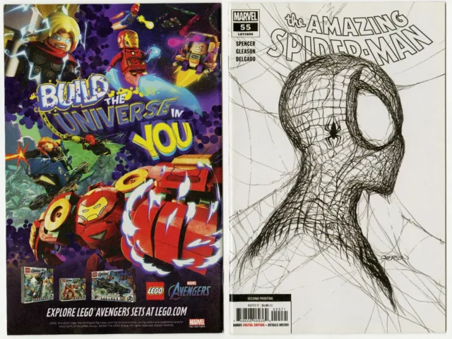 Amazing Spider-Man #55 Patrick Gleason 2nd Print 1:50 White Variant!!!